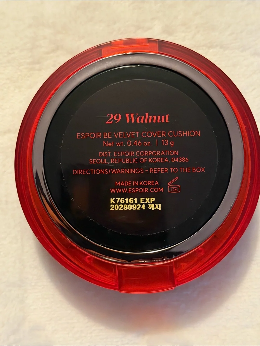 espoir Be Velvet Cushion Foundation #29 Walnut